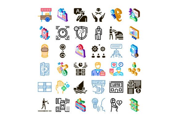 Business Technology Health & Education Icons