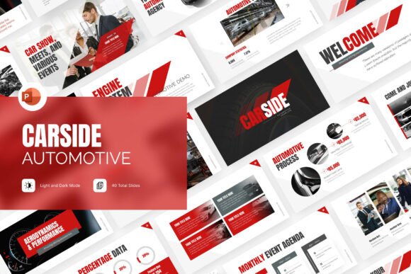 Carside Automotive PowerPoint Template: Where Clarity Meets Confidence in Every Slide