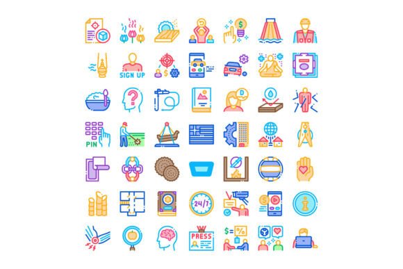 Collection of Business and Service Linea: A Modern Visual Toolkit for Clarity and Connection