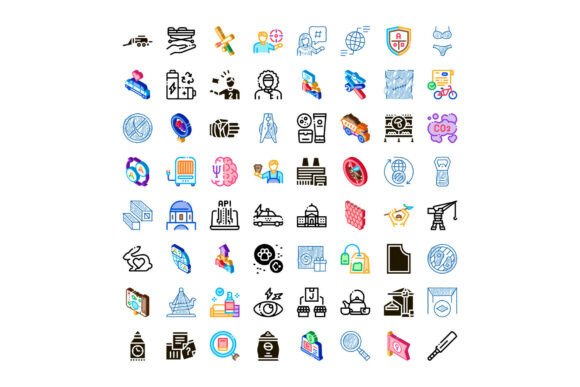 Collection of Various Modern Web Outline and Icons: A Strategic Asset for Today’s Digital Creators