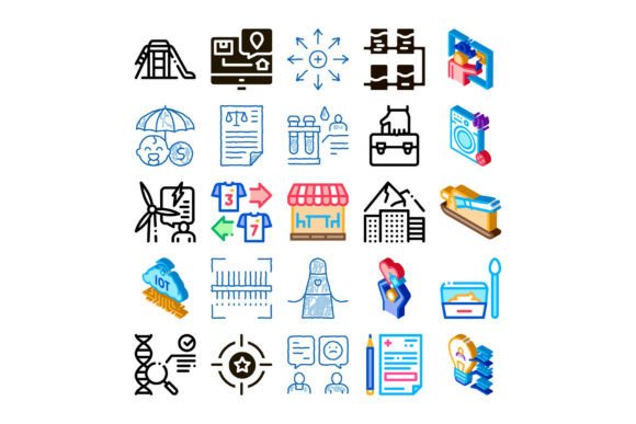 Diverse Conceptual Icons Illustrating Bu: A Strategic Visual Language for Modern Digital Creation