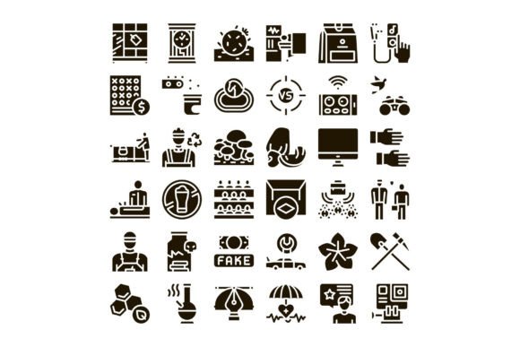 Flat Design Icons: Why Black and White Glyph Collections Are Essential for Modern UI and Infographic Design