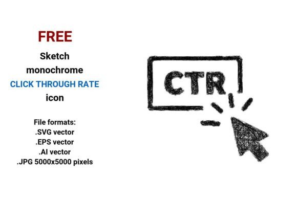 FREE Sketch Click Through Rate Icon: A Practical Design Asset for Data-Driven Teams