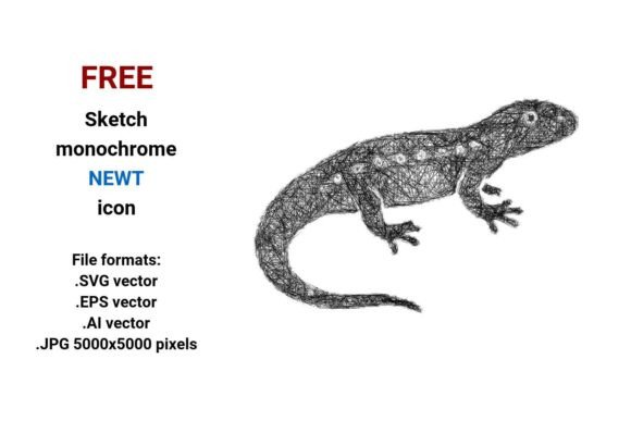 FREE Sketch Newt Icon