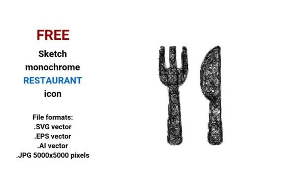 FREE Sketch Restaurant Icon: A Practical Resource for Designers, Developers, and Local Business Owners