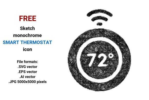 FREE Sketch Smart Thermostat Icon
