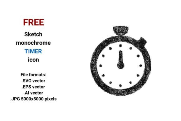 FREE Sketch Timer Icon: A Versatile, Scalable Resource for Designers and Cooks Alike