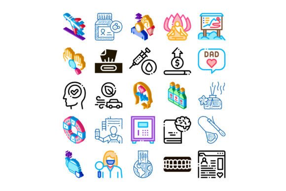 Health Well Being and Lifestyle Isometri: Smart Icon Choices for Clear, Professional Digital Design