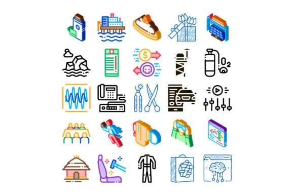 Isometric Icon Collection Depicting Vari: A Practical Guide for Modern Designers