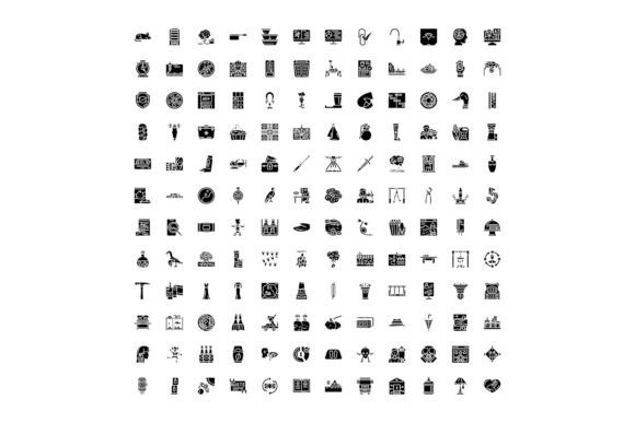 Large Collection of Diverse Pictograms