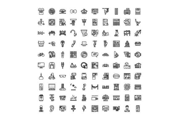 Outline Icon Set Illustrating Various Da: A Practical Guide for Designers and Developers